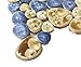 Glazed Blue Mosaic Ceramic Pebble Porcelain Tile Swimming Pool Bath Shower Wall Flooring Tile TSTGPT001 (4 x 6 Inches Sample)