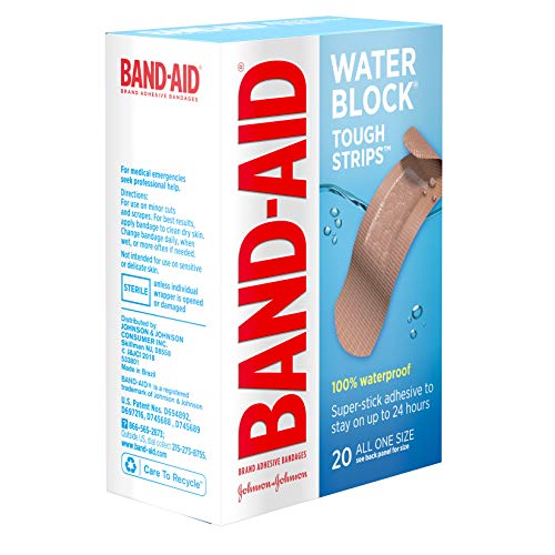 Band-Aid Brand Water Block Waterproof Tough Adhesive Bandages, All One Size, for Wound Care of Minor - //coolthings.us