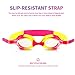Amazer Kids Child Swim Goggles, Kid Child Swimming Goggles with Clear Vision Anti Fog UV Protection No Leak Come Easy to Adjust with Free Protection Case for Kids Child Early Teens