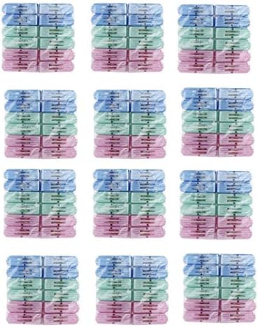 Best Seller Hyundai Plastic Cloth Clips Multicolor Clothes Pegs Hanging for Drying Cloth 12 Dozen (Set of 144)