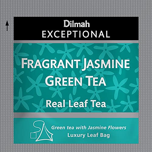 Dilmah Exceptional Tè Verde Profumato con Fiori di Gelsomino Made in Sri Lanka - 1 x 50 Bustine di Tè (100 Gram) - immagine 4