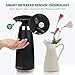 Automatic Sensor Soap Pump, Wimaha Countertop Soap Dispenser, IR Infrared Touchless Auto Soap Dispenser for Bathroom, Kitchen, Adjustable Dispensing Volume, Large Capacity 11oz, Black