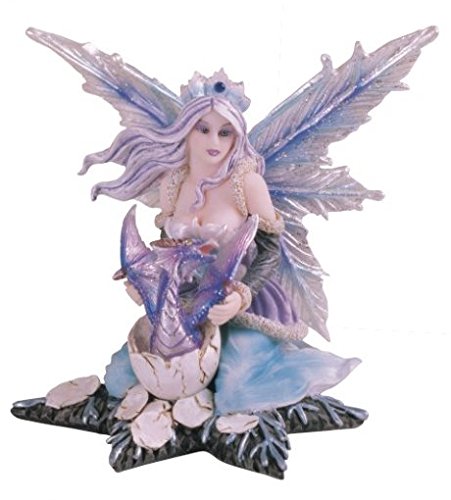 StealStreet Fairy Collection Pixie with Hatching Dragon Figurine Collectible Decor