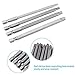 10pcs 1/4 Inch Hex Shank Long Magnetic BST Screwdriver Bits Set 100mm Power Tools (Slotted+Cross+Hex head)