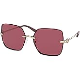 Tory Burch TY6080 Women's Sunglasses Gold/Solid Bordeaux 58