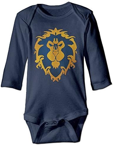QGQChao Baby Onesie Alliance Logo - World of Warcraft Baby Bodysuit Long Sleeve