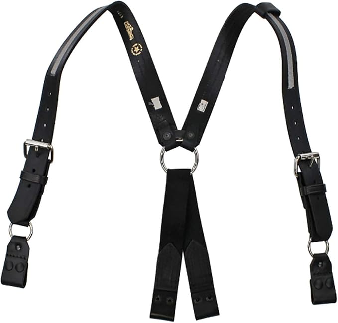 Boston Leather Firefighter's Suspenders Button XLong at Amazon Men’s