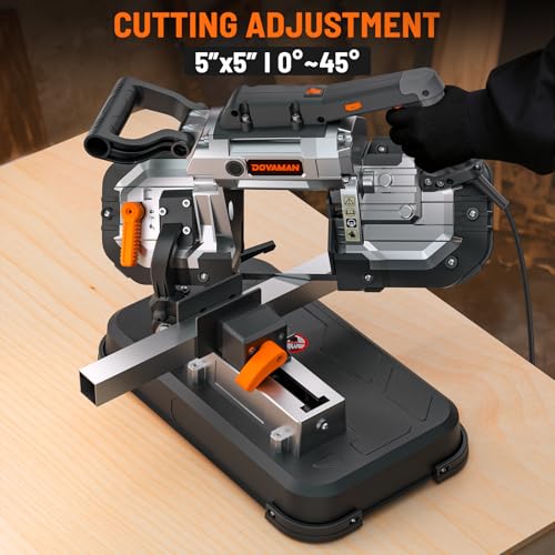 DOVAMAN Portable Band Saw, 10A Variable Speed, 5-Inch Deep Cut photo 9