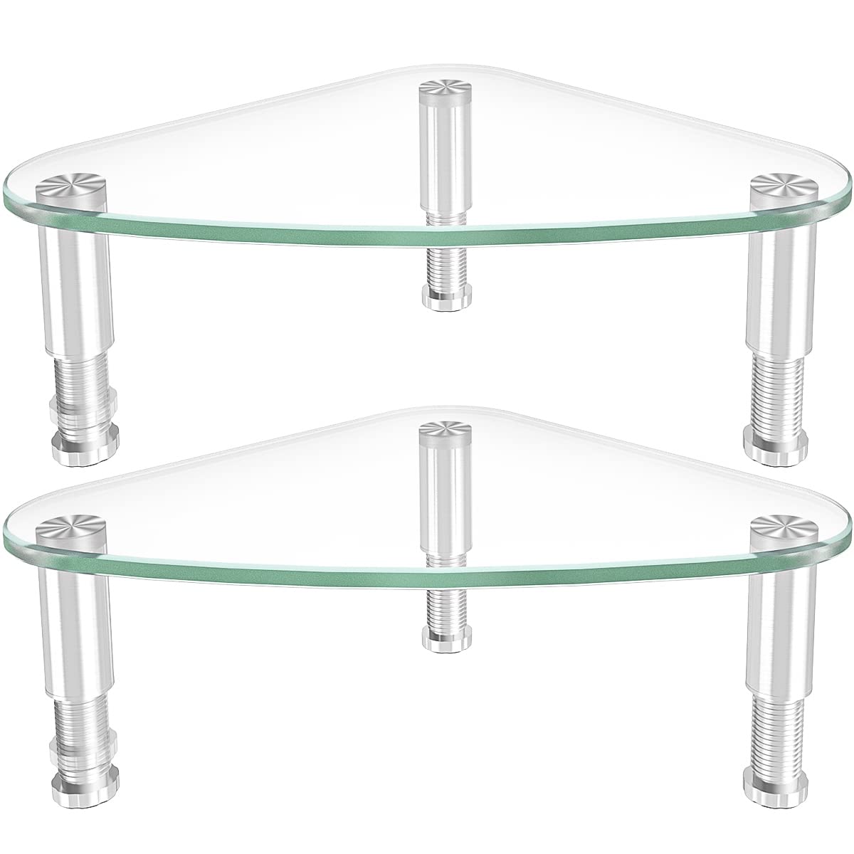 Hemudu 2 Pack Computer Monitor Stand Riser/Triangle Save Space Desktop Corner Stand for Computer, Laptop,HD01T-203P