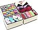 DecoBros Closet Underwear Organizer Drawer Divider 4 Set, Beige