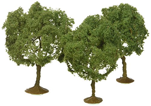 Bachmann Industries SceneScapes Oak Trees (3 Piece), 3 - 3 1/2"