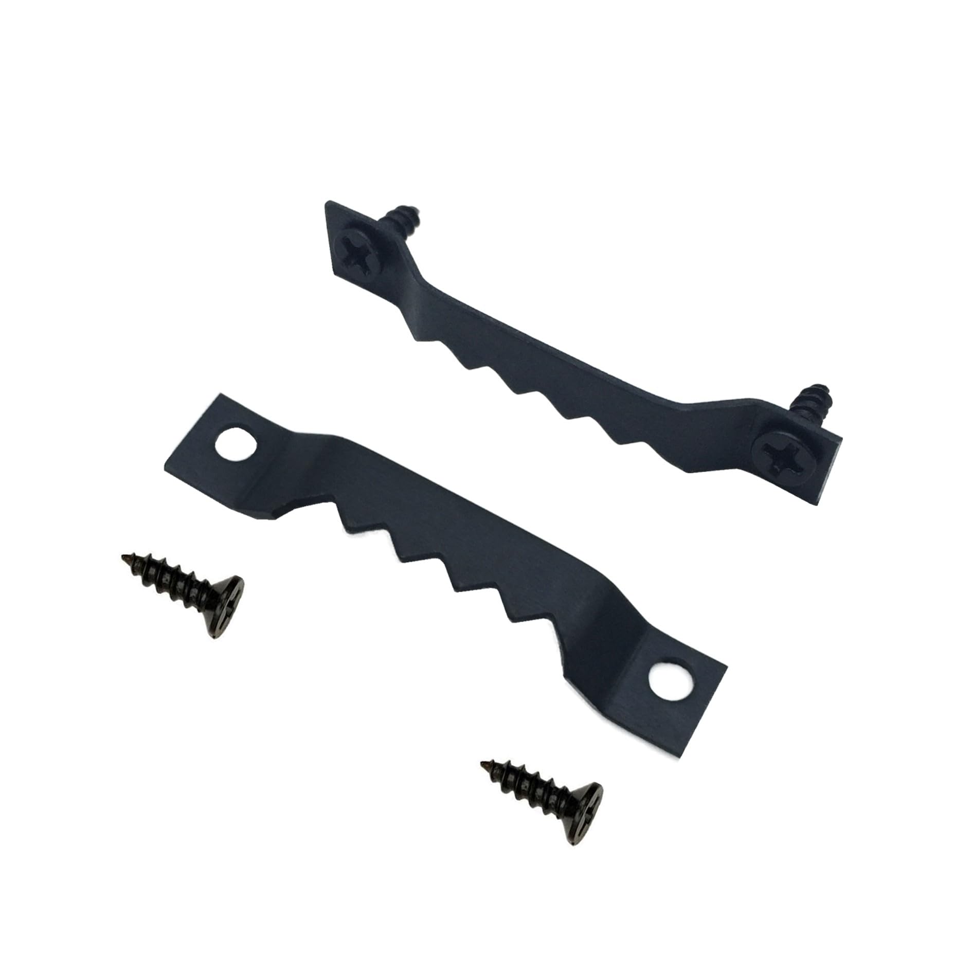 100 Pack Sawtooth Picture Hangers Metal Photo Frame Hangers Small Picture Hook Hangers with Screws for Home Decoration Hanging Wall Clock Decorative Paintings Artwork Picture Frame Hooks - Black