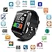 Bluetooth Smart Watch, Aosmart U8 Smartwatch for Android Smartphones - Black