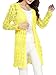 EachWell Women Hollow Crochet Cable Knit Pockets Open Front Cardigan Sweater