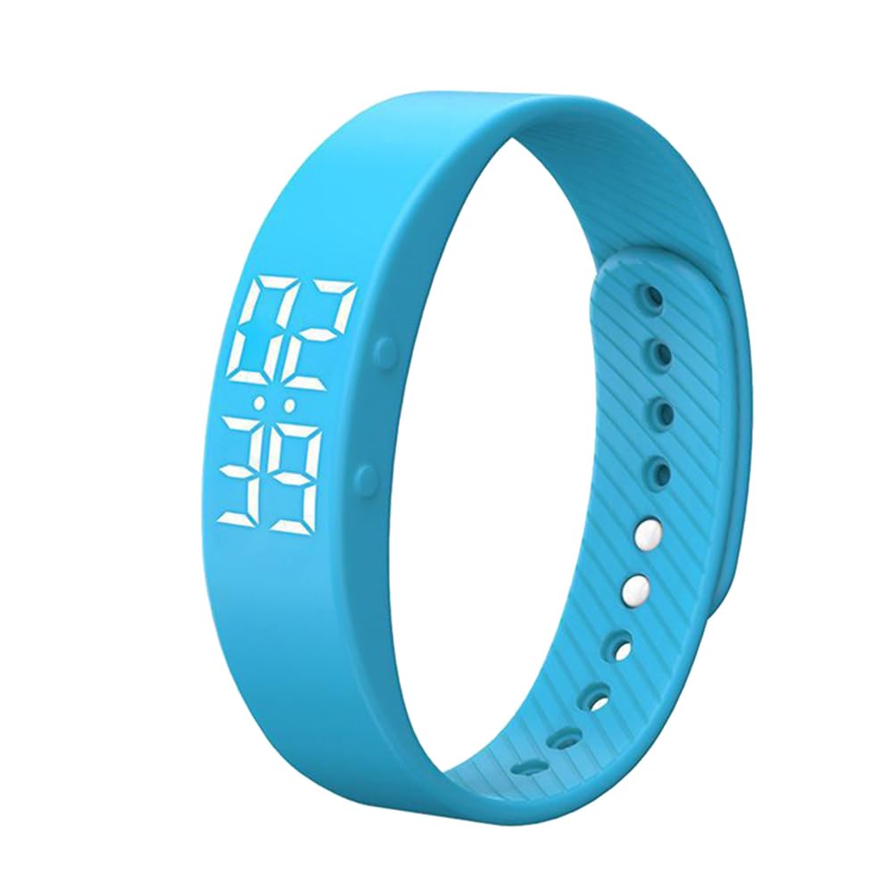 Hemobllo Led Digital Watch for Boys and Girls, Adjustable, Fitness Tracker with Alarm Function, Pedometer and Calorie Counter, Waterproof Design
