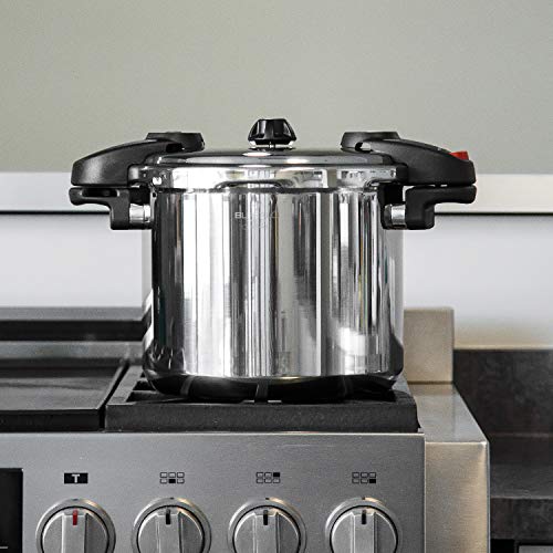 BUFFALO Stainless Steel Pressure Cooker QCP408, 8Quart pressure canner