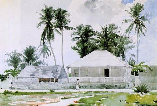Amazon Com Art Oyster Winslow Homer Cabins Nassau 18 1 X 27 1