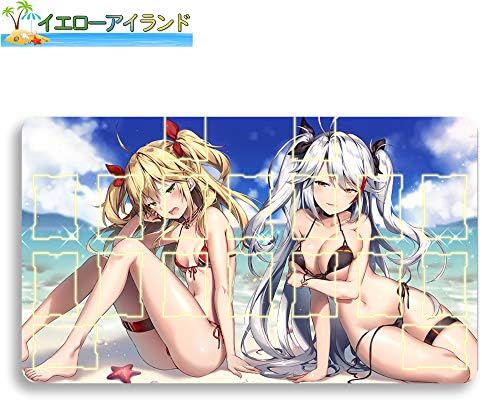 イエローアイランド カードゲームプレイマット 遊戯王 プレイマット Azur 新品 送料無料 Lane アズールレーン プリンツ オイゲン 0 3cm 収納ケース付き Tcg万能 萌え 35cm アニメ 60cm マウスパッド カード枠あり