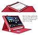 Lenovo Yoga Tablet 2 Pro 13.3 inch Case Cover, FYY Premium Detachable PU Leather Case Stand Cover with Velcro Hand Strap and Card Slots for Lenovo Yoga Tablet 2 Pro 13.3 Red (With Auto Wake/Sleep)