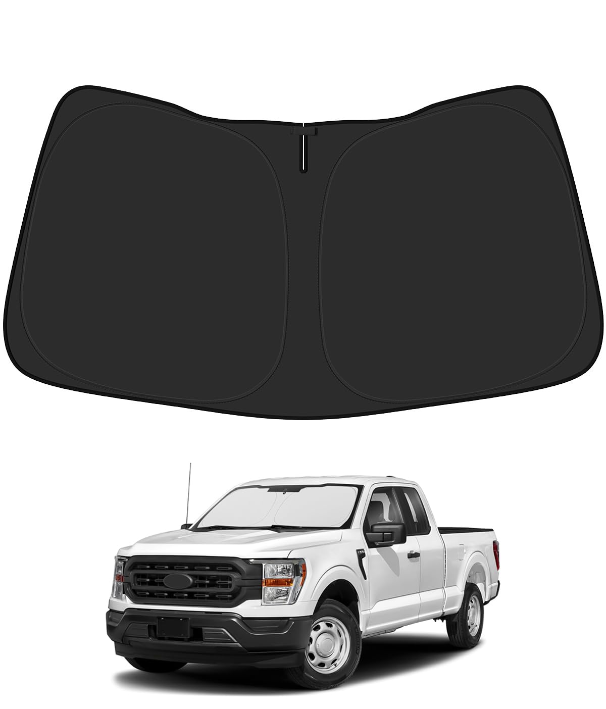 BIBLOZ Car Windshield Sun Shade for Ford F150