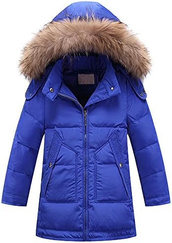 QJH 2018 New Pattern Big Boys' Mid Long Down Jacket Childrens' Winter Outdoors Windproof Coat