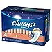 Maxi Always Maxi Size 4 Overnight Pads Without Wings, Unscented, 28 Count (Pack of 2)