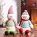 Costyleen Christmas Snowman Figure Plush Dolls Toy Xmas Decorations Ornaments Home Indoor Table Decor Party Tree Hanging Toys Gifts Collectible Festival Figurine Blue 23 inches