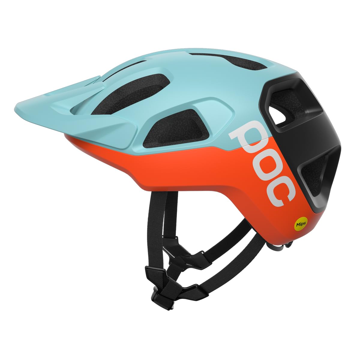 POC Cularis MIPS – Ultraleichter Trail- und XC-MTB-Helm mit MIPS Air Node, Breakaway-Visier, Extended Schutzzonen, Opti­mierter Ventilation, 360° Passform & Fidlock®-Magnetverschluss