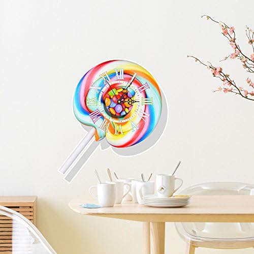 Stickers wall stickers 3D clock creative personality clock clock mute movement fashion beautiful green noise-free environmentally friendly pigments sofa living room clock wall sticker #066