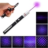 5mw 405nm Purple Light Laser Pointer Pen with Star Cap Head