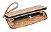 corature Womens Clutch Wallet Evening bag. Sustainable Cork Fabric Vegan Leather Handbag (Black)