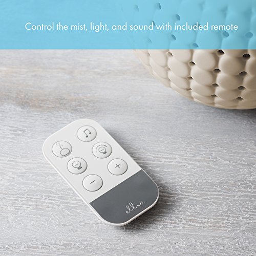 Ellia , Gather Ultrasonic Aroma Diffuser , Grey , Ceramic & Wood