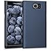 kwmobile Case for BlackBerry Priv - Hard Plastic Anti Slip Grip Shockproof Protective Phone Cover - Dark Blue Matte