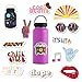 The Carefree Bee - 20 Groovy and Trippy Stickers for Water Bottles, Laptops (Series 4)