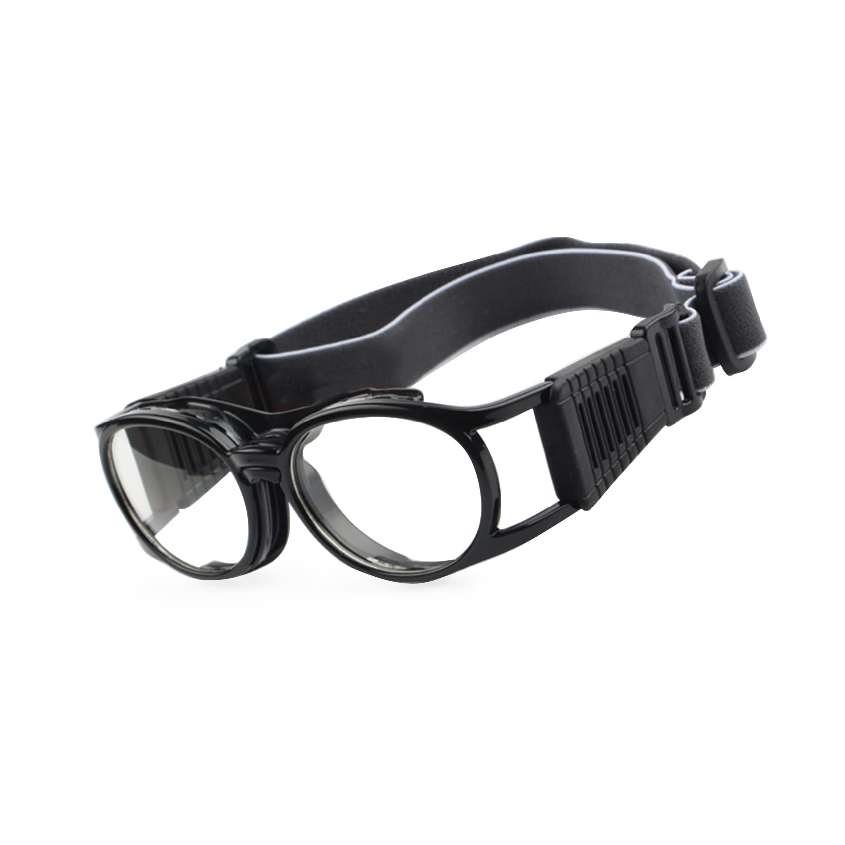 EnzoDate Retro Basketball Goggles Volleyball Football Slimfit Safety Glasses (Black)