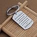 QIIER Christian Keychain Be Strong and Courageous Joshua 1:9 Bible Verse Dog Tag Pendant Keychain Religious Jewelry Inspirational Gifts(Joshua 1:9 Dog Tag)