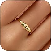 LET Them Ring for Women,Self Worth Motivation Ring for Men, 925 Sterling Silver Simple Carve Ring To Best Friend Inspirational Friendship 14K Plated Gold Band Ring Valentines Day Birthday Jewelry Gifts