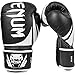 Venum Challenger 2.0 MMA Training Bundle, Black Gloves, Black In-Step Shinguards, Black MMA Gloves, Black Headgear, Black Handwraps, Black/White Mouthguard, Black Sport Bag, Black Ankle Support, Black Elbow Protector, 14-Ounce Boxing Gloves, Medium MMA Gloves