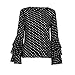 IEason Women Blouse, 2018Hot Sale! Fashion Women's Bell Sleeve Loose Polka Dot Shirt Ladies Casual Blouse Tops (XL, Black)