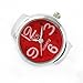 Youyoupifa Arabic Numbers Quartz Alloy Finger Ring Watch (Red)