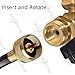 SHINESTAR 5FT Propane Extension Hose, Connects 1lb Appliance to Propane Tree or Propane Tee Adapter, Compatible with Buddy Heater, Weber Q Grill, Coleman Camping Stove and more