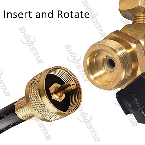 SHINESTAR 12 Feet Propane Hose Extension for Propane Tree, Compatible
