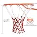 Heavy Duty Basketball Net Replacement - All-Weather Thick Nets Fit Standard Indoor and Outdoor 12-Loop Rims (White and Red)