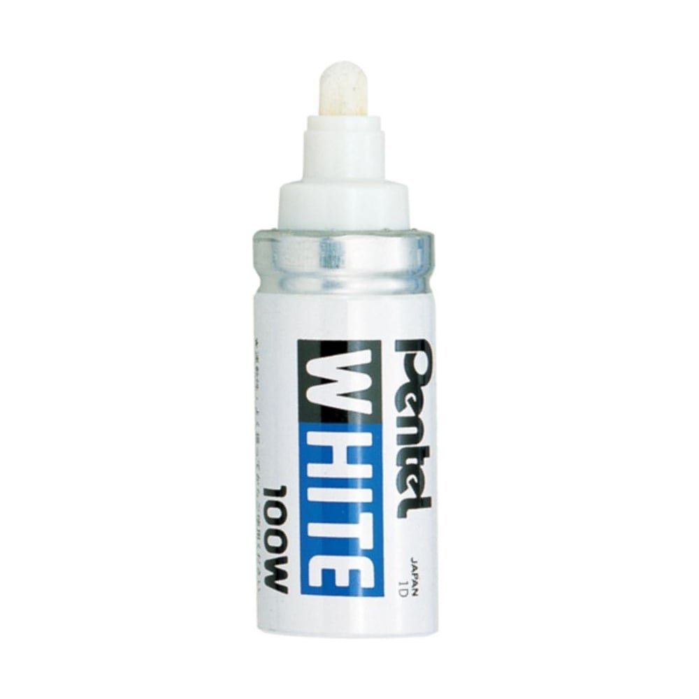 Pentel White Marker, Broad Bullet Tip, White Ink, 1 Blister card of 1 marker