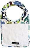 Ah Goo Baby Bib, 100% Cotton Terry Cloth, Wrap Around Collar, Zoo Frenzy Pattern