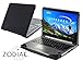 Navitech Black Real Leather Folio Case Cover Sleeve For The Lenovo Yoga 710 14