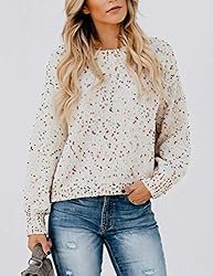 Relipop Women's Pullover Knitwear Crewneck Long