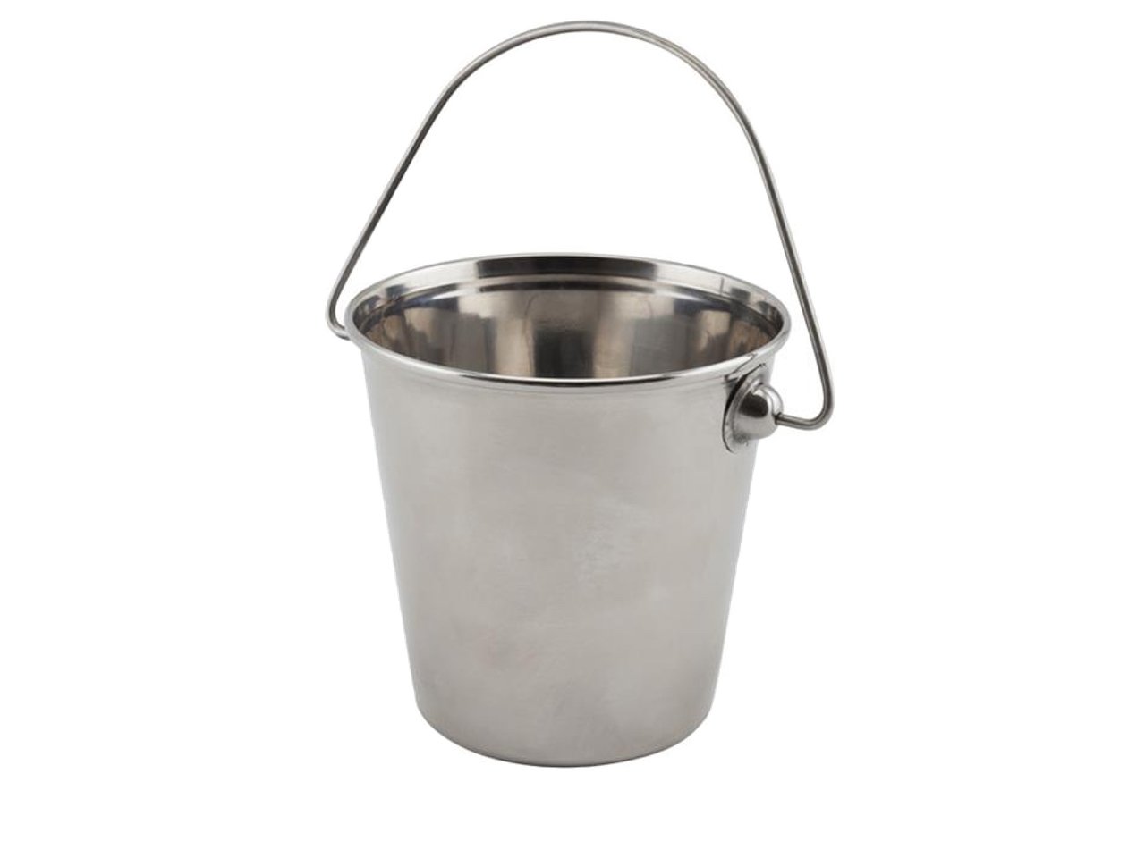 Stainless Steel Premium Serving Bucket 9cm - Miniature Bucket Style Sauce Pot