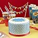 Ginger Ray Pop Art Superhero Party Happy Birthday Cake Bunting Topper, Mixed