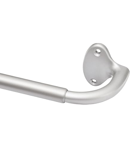 Lwiiom Brushed Nickel Curtain Rod - Adjustable 16 To 120 Inch, 1 Inch Diameter With Aluminum Brackets For Wall Or Ceiling - View #13